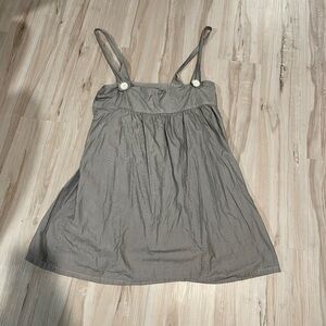 Rails Navy striped dress button on straps large